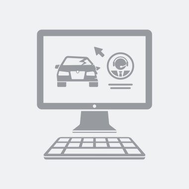 Düz ve izole vektör çizim simgesini minimal ve modern tasarımı ile