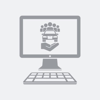 Düz ve izole vektör çizim simgesini minimal ve modern tasarımı ile