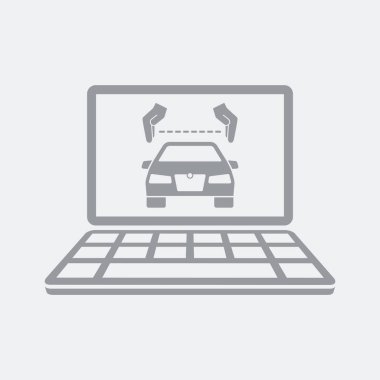 Düz ve izole vektör çizim simgesini minimal ve modern tasarımı ile