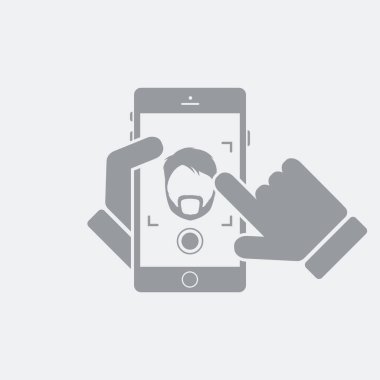 Düz ve izole vektör çizim simgesini minimal ve modern tasarımı ile