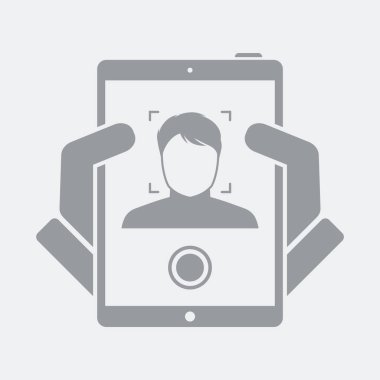 Düz ve izole vektör çizim simgesini minimal ve modern tasarımı ile