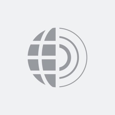 Düz ve izole vektör çizim simgesini minimal ve modern tasarımı ile