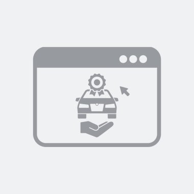 Düz ve izole vektör çizim simgesini minimal ve modern tasarımı ile