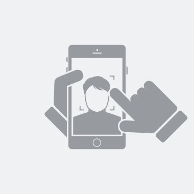 Düz ve izole vektör çizim simgesini minimal ve modern tasarımı ile