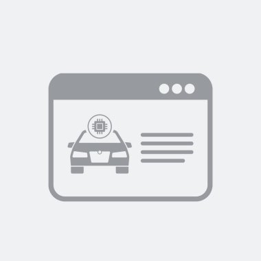 Düz ve izole vektör çizim simgesini minimal ve modern tasarımı ile