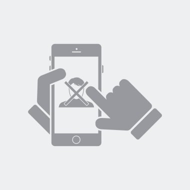 Düz ve izole vektör çizim simgesini minimal ve modern tasarımı ile