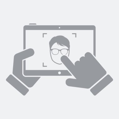 Düz ve izole vektör çizim simgesini minimal ve modern tasarımı ile