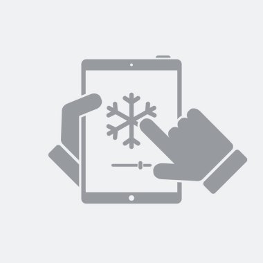 Düz ve izole vektör çizim simgesini minimal ve modern tasarımı ile