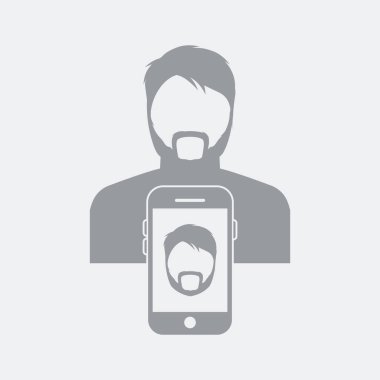 Düz ve izole vektör çizim simgesini minimal ve modern tasarımı ile