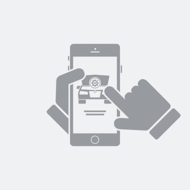 Düz ve izole vektör çizim simgesini minimal ve modern tasarımı ile