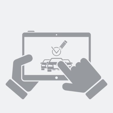 Düz ve izole vektör çizim simgesini minimal ve modern tasarımı ile