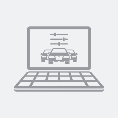 Düz ve izole vektör çizim simgesini minimal ve modern tasarımı ile