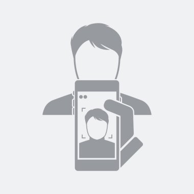 Düz ve izole vektör çizim simgesini minimal ve modern tasarımı ile