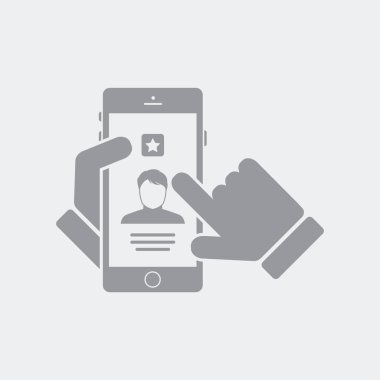 Düz ve izole vektör çizim simgesini minimal ve modern tasarımı ile