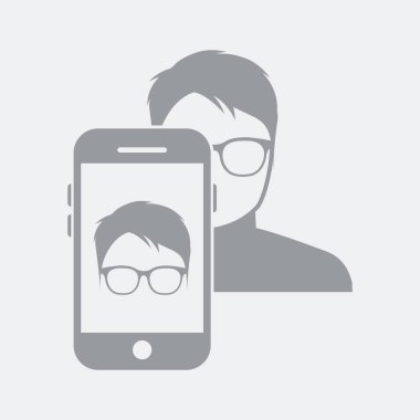 Düz ve izole vektör çizim simgesini minimal ve modern tasarımı ile