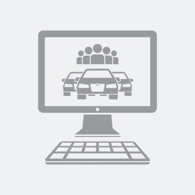 Düz ve izole vektör çizim simgesini minimal ve modern tasarımı ile