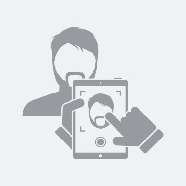 Düz ve izole vektör çizim simgesini minimal ve modern tasarımı ile