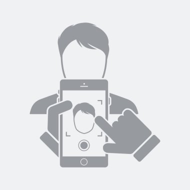 Düz ve izole vektör çizim simgesini minimal ve modern tasarımı ile