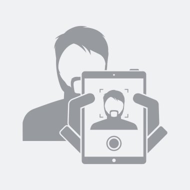 Düz ve izole vektör çizim simgesini minimal ve modern tasarımı ile