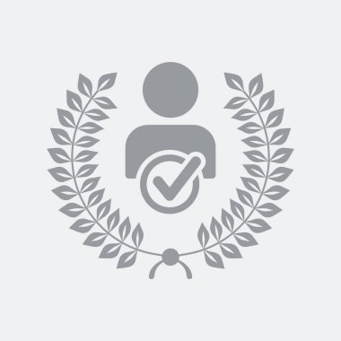 Düz ve izole vektör çizim simgesini minimal ve modern tasarımı ile