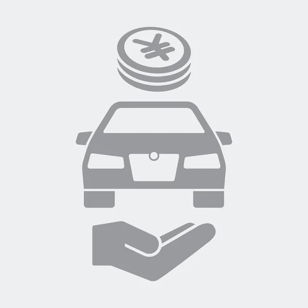 Paiement automobile en Yen — Image vectorielle