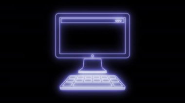 Animasyonlu bilgisayar masaüstü simgesi 4k