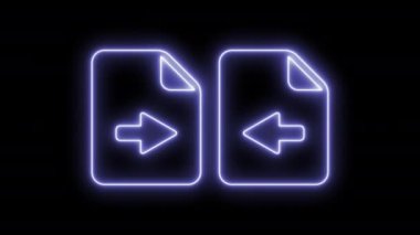 Animasyonlu dosya paylaşım simgesi 4k