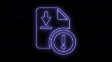 Animasyonlu indirme hatası simgesi 4k