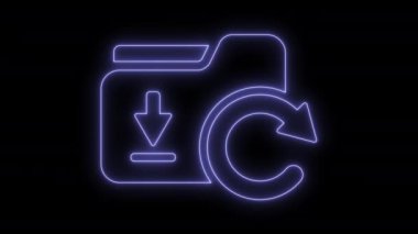 Animasyonlu güncellemeler veri simgesi 4k