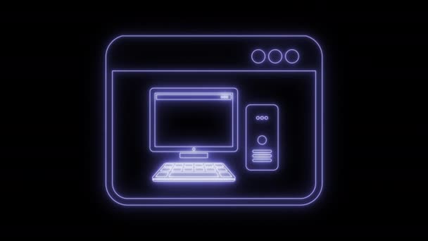Bilgisayar kontrol penceresi — Stok video