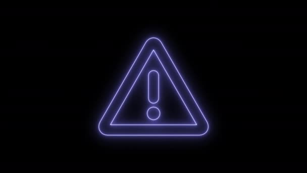 Warning alert symbol — Stock Video