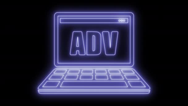 Web advertentie concept — Stockvideo