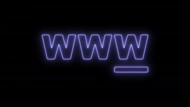 Символ концепции WWW — стоковое видео