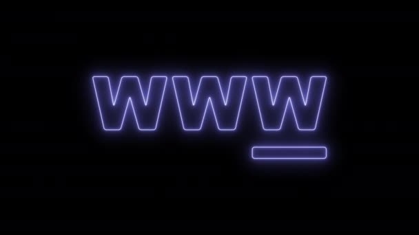 WWW symbole de concept — Video