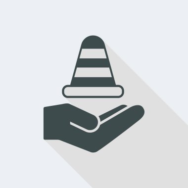 Onarım hizmetleri. Düz, temiz, en az ve izole vektör illust