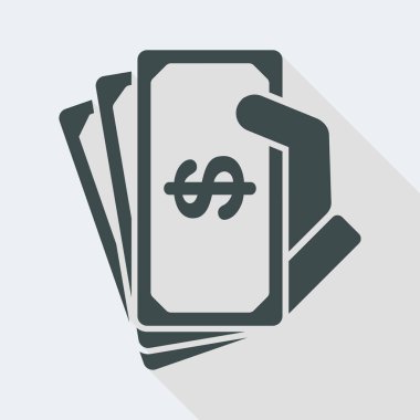 el dolarlık banknotlar tutarak