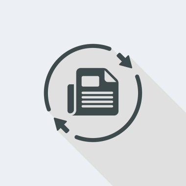 Güncellenmiş Haberler düz simgesi