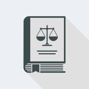 Hukuk Kitabı düz simgesi