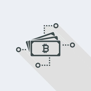 Bitcoin ağ kavramı simgesi