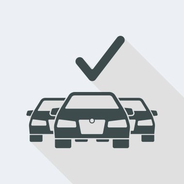 Otomotiv kontrol kavramı simgesi