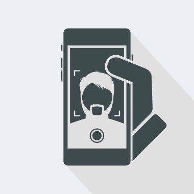 Smartphone bir gece fotoğraf portre çekmek