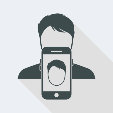 Smartphone bir portre fotoğraf çekmek