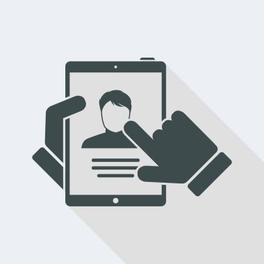 Tabletteki kişisel hesap profili