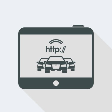 Web bağlı araba simgesi