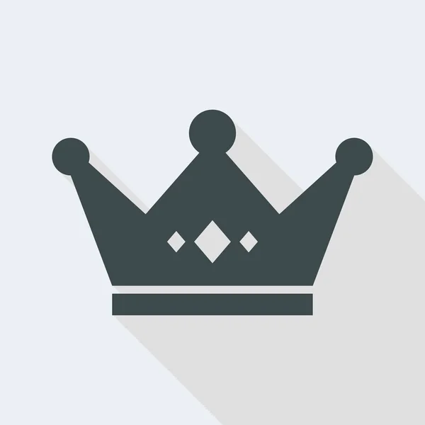 Королівська корона. Плоский, чистий, мінімальний та ізольований вектор ілюстрації — стоковий вектор