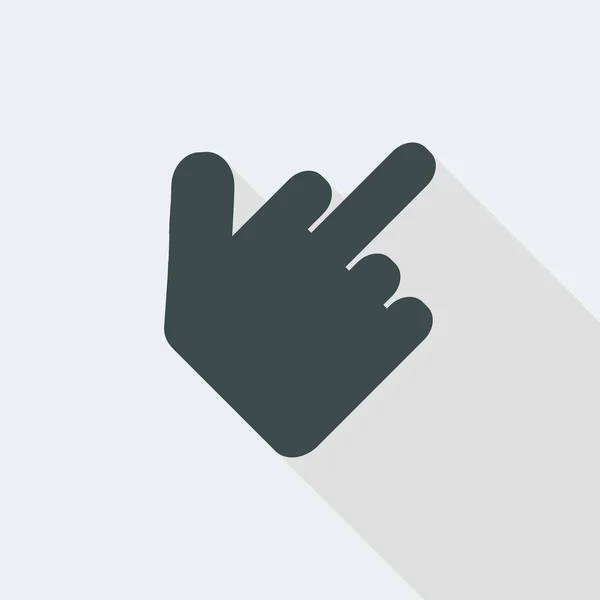 Hand showing the middle finger — Stock Vector