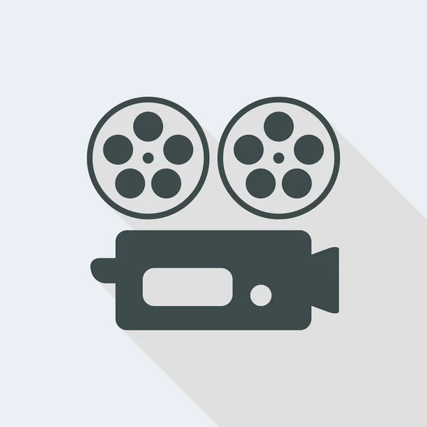 Cinéma caméra vidéo icône — Image vectorielle