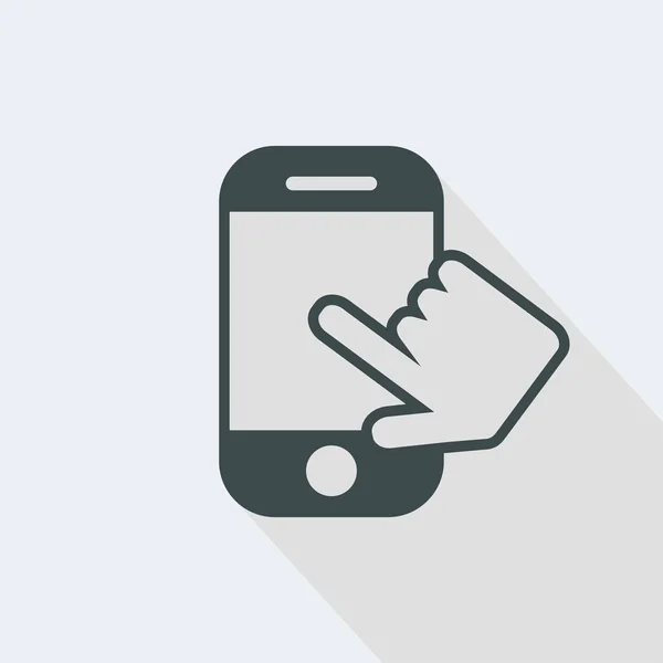 Toque de pantalla del teléfono inteligente — Vector de stock