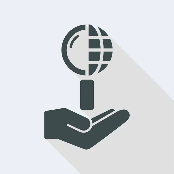 Symbol für globale Suchdienste — Stockvektor