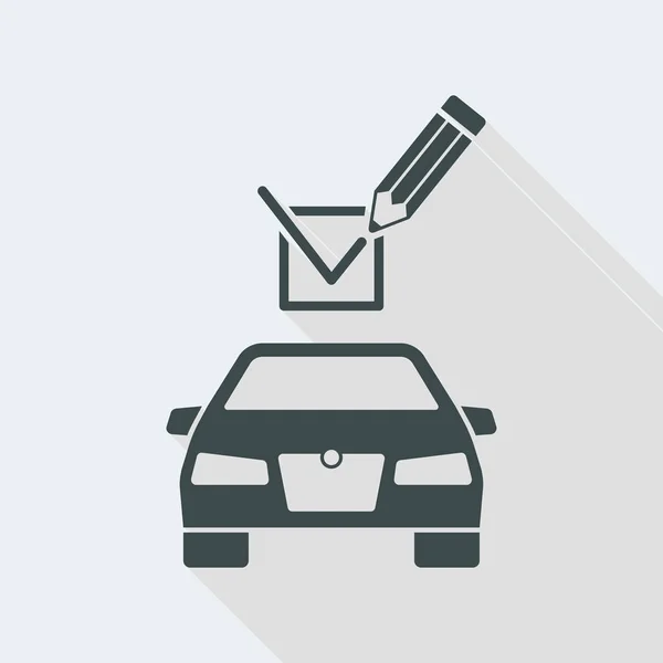Kontrol lera bil för god avledning — Stock vektor